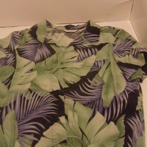 Tommy Bahama Women's L (12/14)Tropical Button-Down